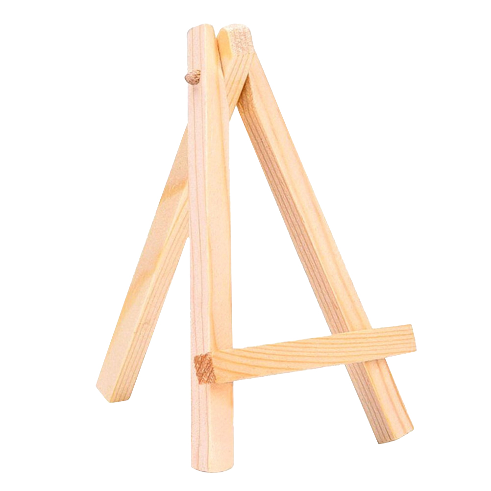 Hemoton 10pcs Mini Wooden Display Easels Wood Easel Stand for Phone Photo  Frame Painting Art - Size S 